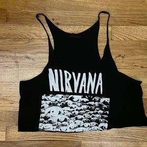 Brandy Melville Nirvana Crop Top, one size fits most